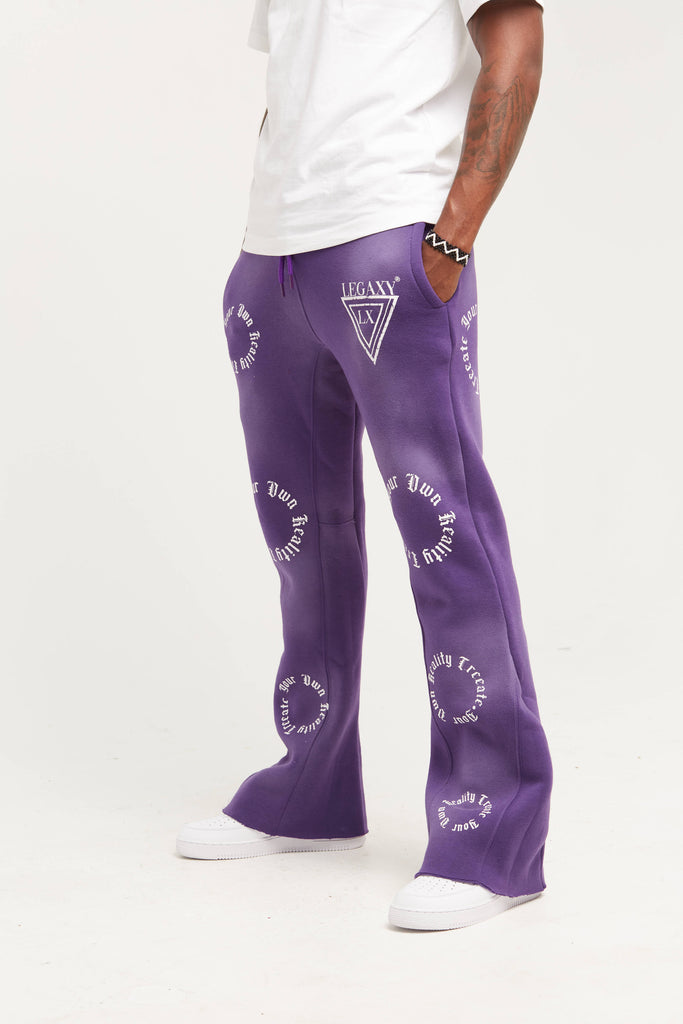 LGXY Flared Sweat Pants (Purple)