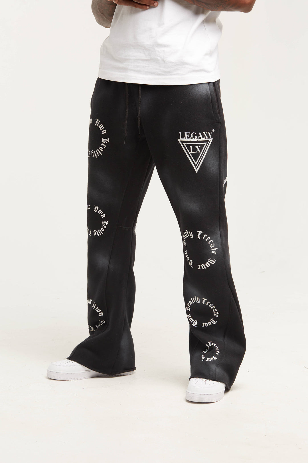 LGXY Flared Sweat Pants (Black)