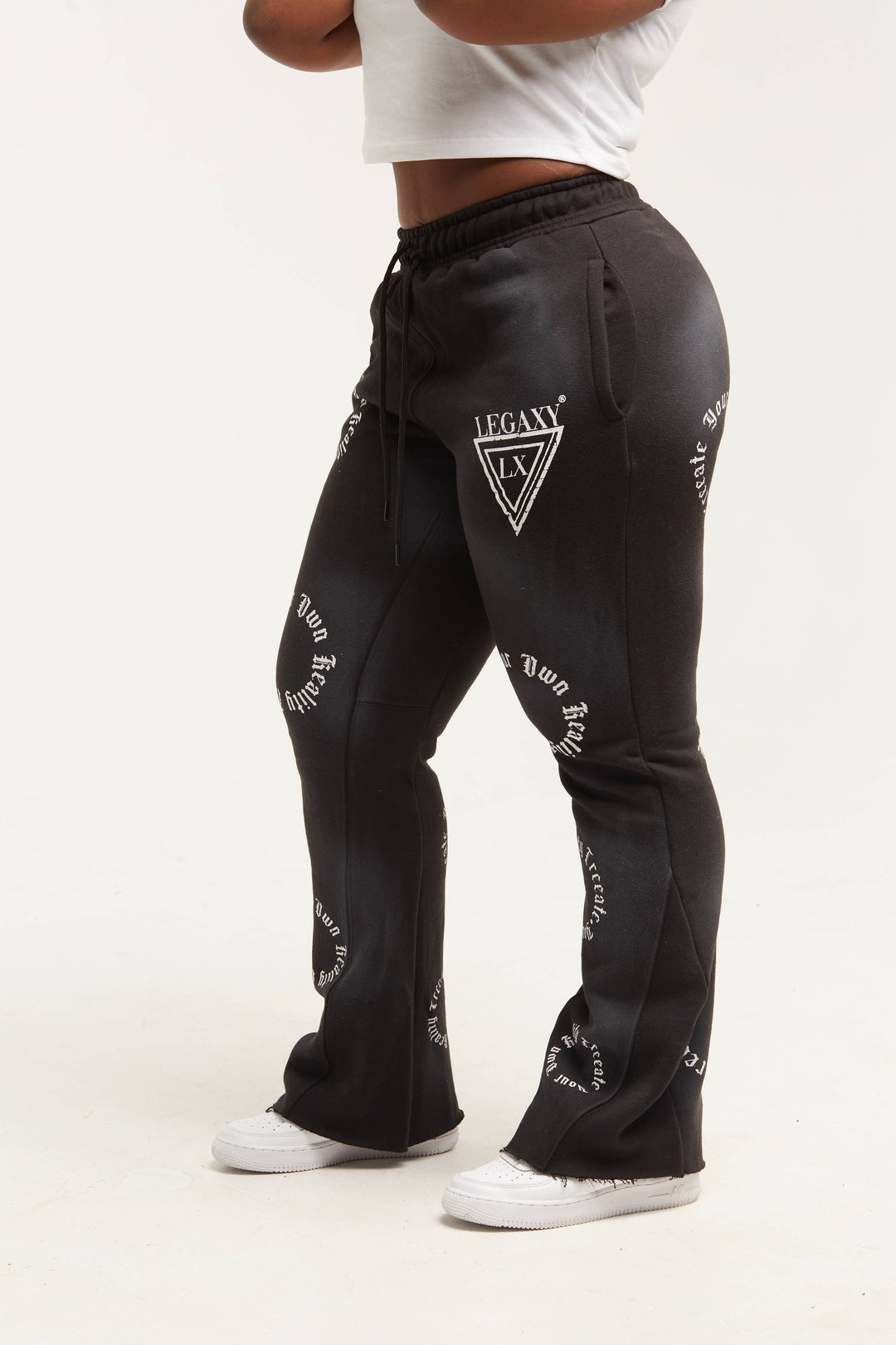 LGXY Flared Sweat Pants (Black)