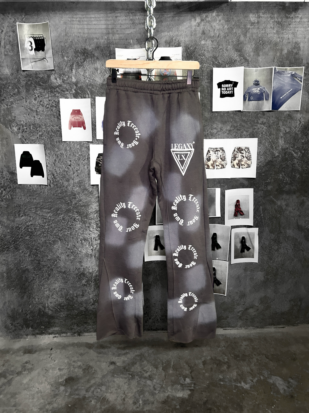 LGXY Flared Sweat Pants (Grey)