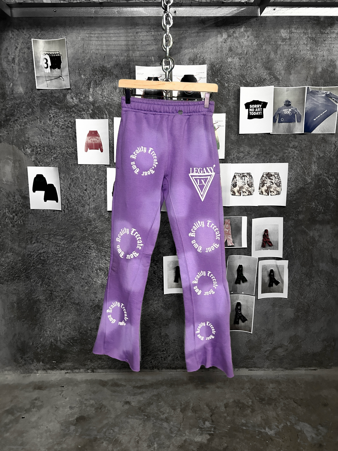 LGXY Flared Sweat Pants (Pastel Purple)