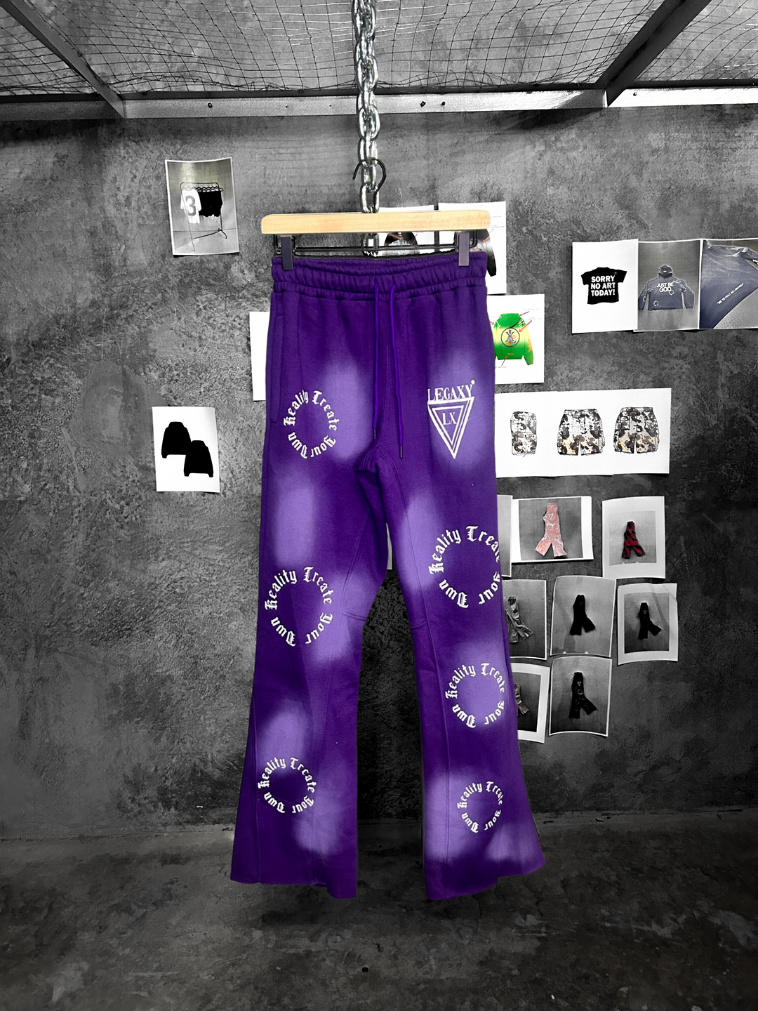 LGXY Flared Sweat Pants (Purple)